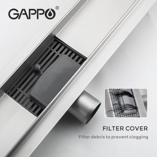 Душовий трап GAPPO G84007-3, 70х400 - 4