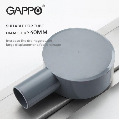 Душовий трап під плитку GAPPO G83007-4, 70х300 - 6