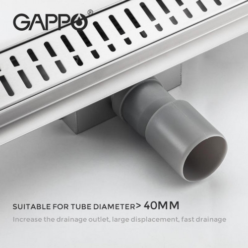Душовий трап GAPPO G83007-3, 70х300 - 4