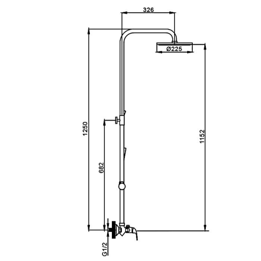 Душева система Frap F2449-20 - 2