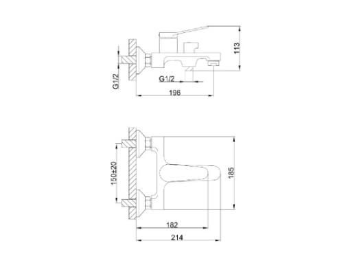 Смеситель для ванны Frap F3245 - 5