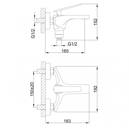 Смеситель для ванны Frap F3257 - 4