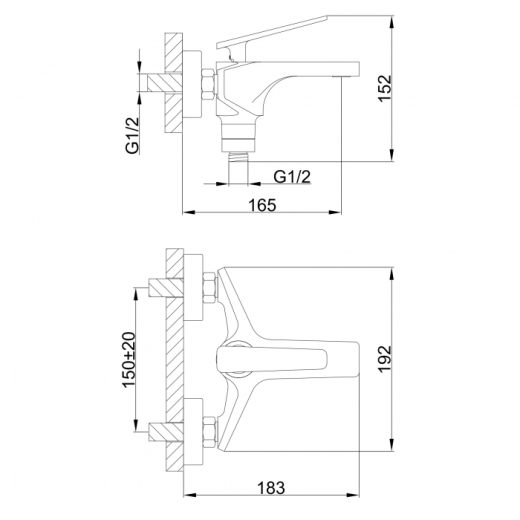 Смеситель для ванны Frap F3258 - 3