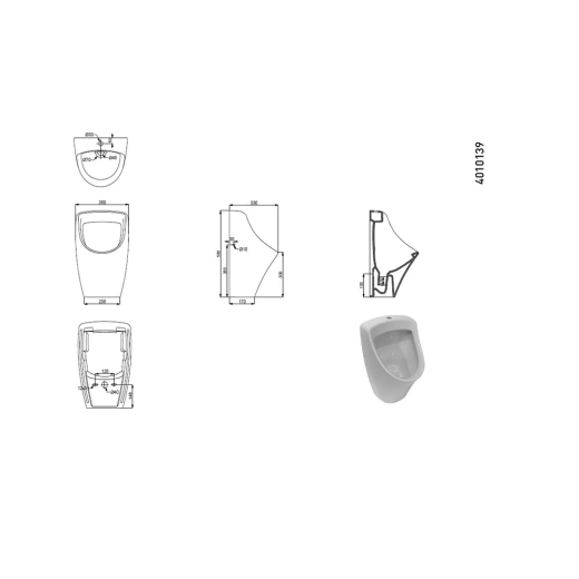 Писсуар подвесной Devit Swift 4010139 (417750) - 3