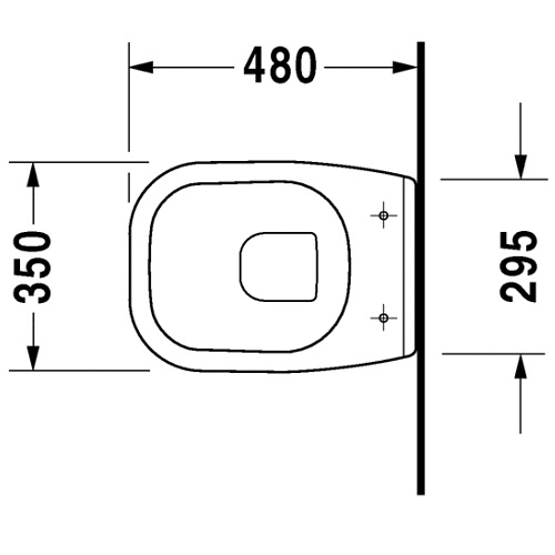 Унітаз підвісний Duravit D-Code Compact 350х480 мм 22110900002 - 2