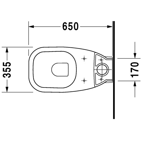 Унітаз підлоговий Duravit D-Code 355x650 мм 21180900002 - 2