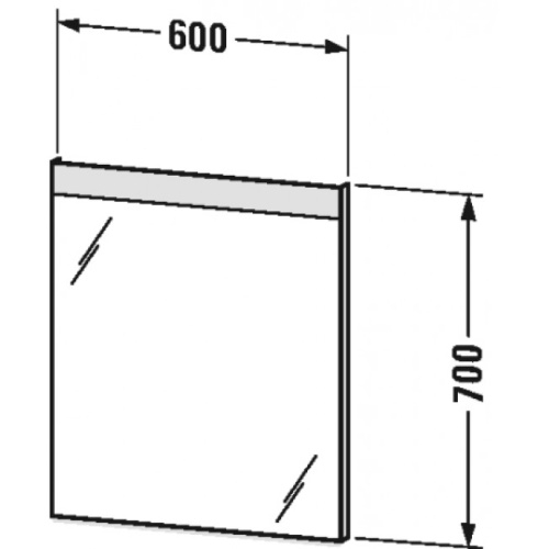 Дзеркало з підсвіткою Duravit Light and mirror 600Х700мм LM783500000 - 2
