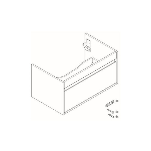 Тумба без умывальника Duravit Ketho 100 см KT666801818 - 3