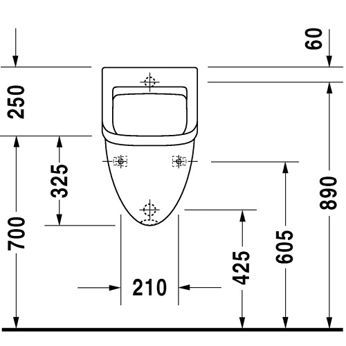 Писсуар Duravit Starck3 330х350 мм 0821350000 - 4