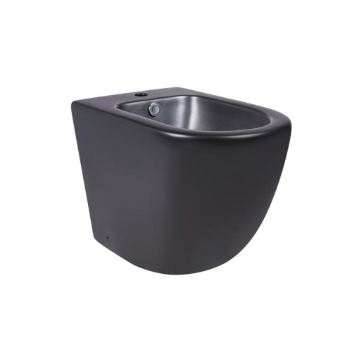 Напольное биде Qtap Robin 565x360x405 Matt black QT13442141CMB - 1