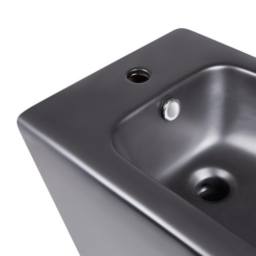 Напольное биде Qtap Robin 565x360x405 Matt black QT13442141CMB - 4