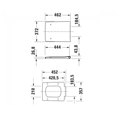 Сидіння для унітазу Duravit Viu з мікроліфтом SoftClose 0021190000 - 2