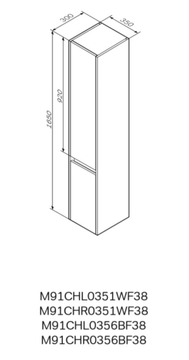 Пенал для ванної кімнати AM.PM Gem S M91CHL0351WF38 - 6