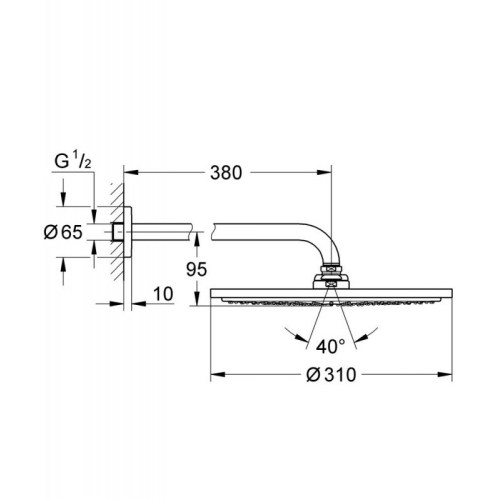 Верхний душ Grohe Rainshower 28368LS0 - 2