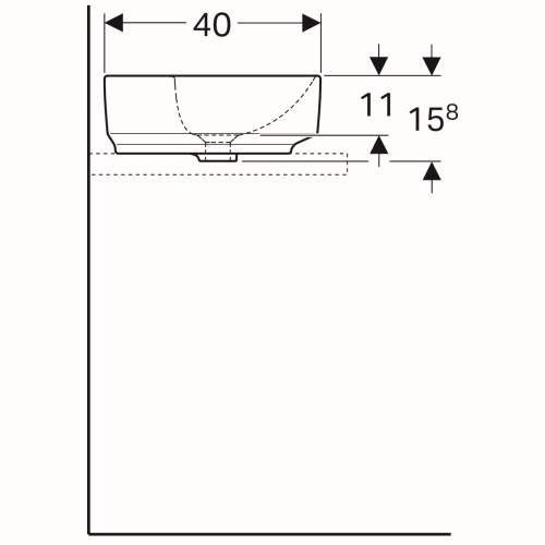 Умивальник Geberit VariForm 500.775.01.2 - 3