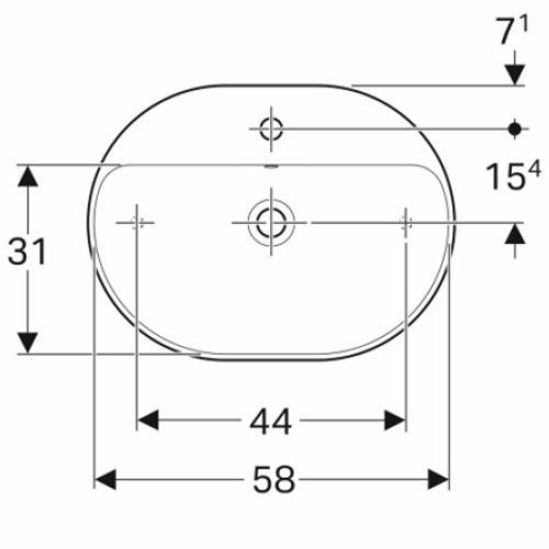 Умывальник Geberit VariForm 500.777.01.2 - 2