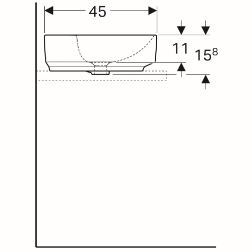 Умывальник Geberit VariForm 500.777.01.2 - 3