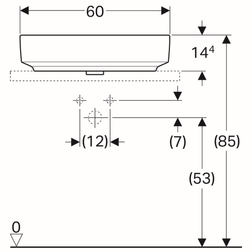 Умывальник Geberit VariForm 500.777.01.2 - 4