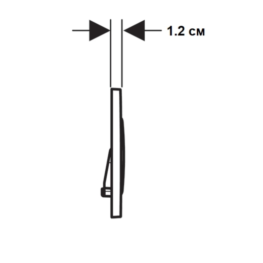 Клавиша смыва Geberit Sigma 20 черная 115.882.DW.1 - 4