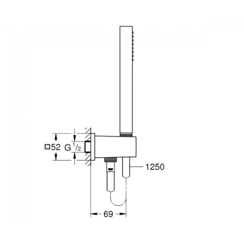 Душовий гарнітур Grohe Euphoria Cube 26405000 - 2
