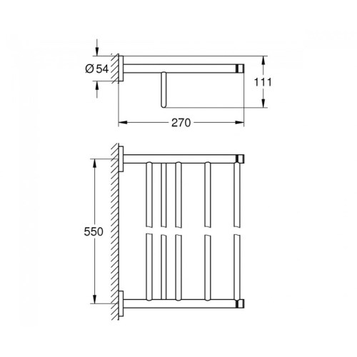 Полка для полотенец Grohe Essentials 40800AL1 - 2