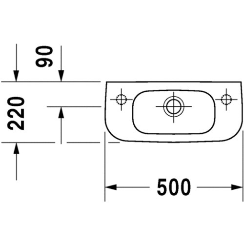 Умывальник Duravit D-code 07065000092 - 2