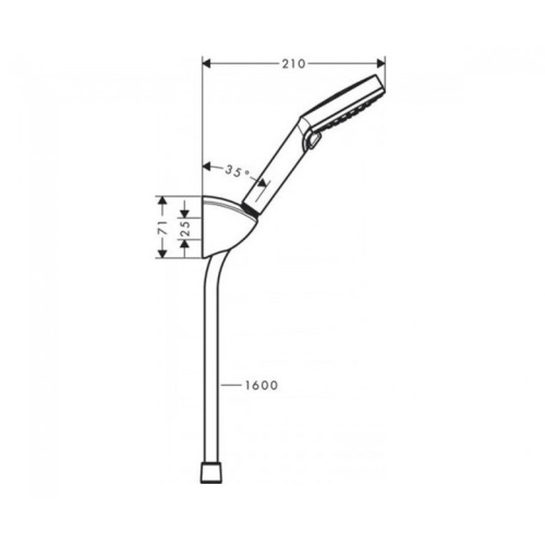 Лійка для ручного душу на 2 режими Hansgrohe Vernis Blend 26273000 - 2