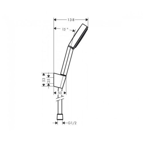 Лійка для ручного душу на 1 режим Hansgrohe Pulsify Select 24301000 - 2