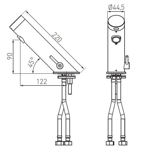 Смеситель для умывальника сенсорный Ferro Mistral Sensor BBB111 - 2