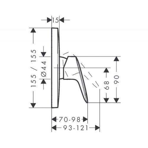 Смеситель для душа Hansgrohe Logis 71605000 - 2