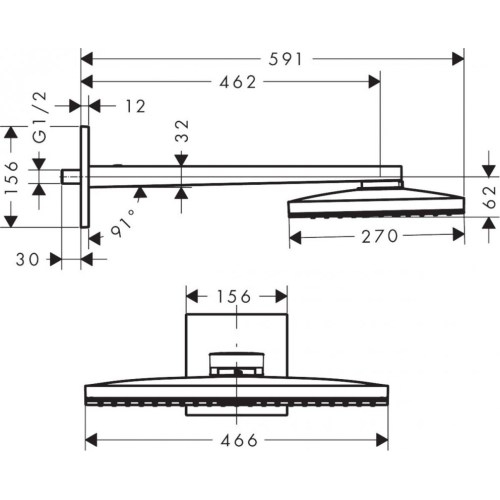 Верхний душ Hansgrohe Rainmaker Select 24005600 - 2