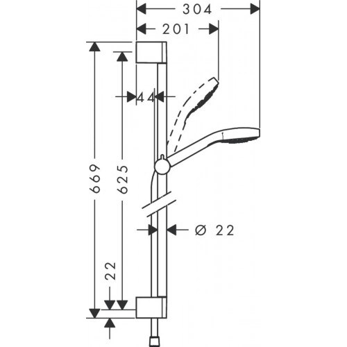 Душовий набір Hansgrohe Croma Select S 26562400 - 2