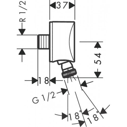 Шлангове підключення Hansgrohe Fixfit 27506000 - 2