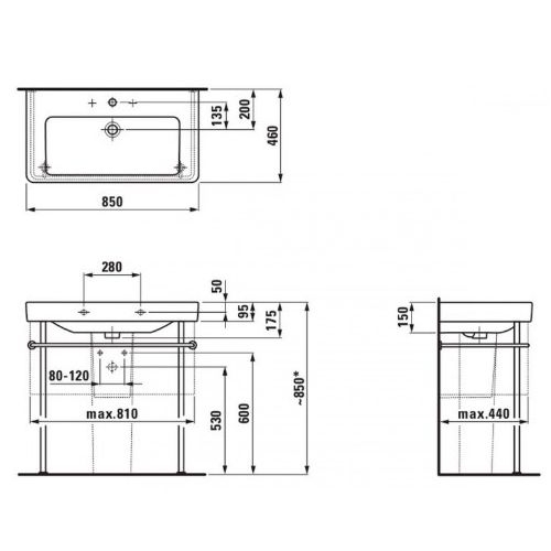 Умивальник Laufen Pro S H8139650001041 - 2