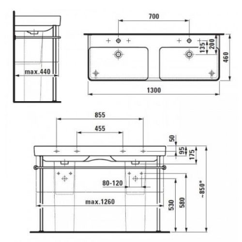 Умывальник Laufen Pro S H8149680001041 - 3