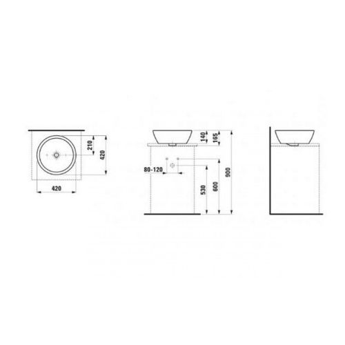 Умивальник Laufen Pro B H8129620001091 - 2