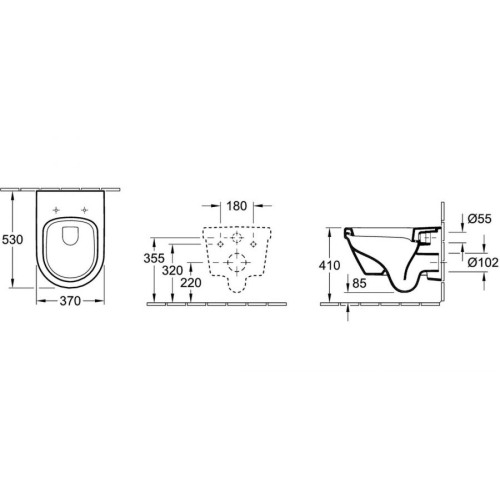 Унітаз підвісний Villeroy & Boch Architectura 56841001 - 2