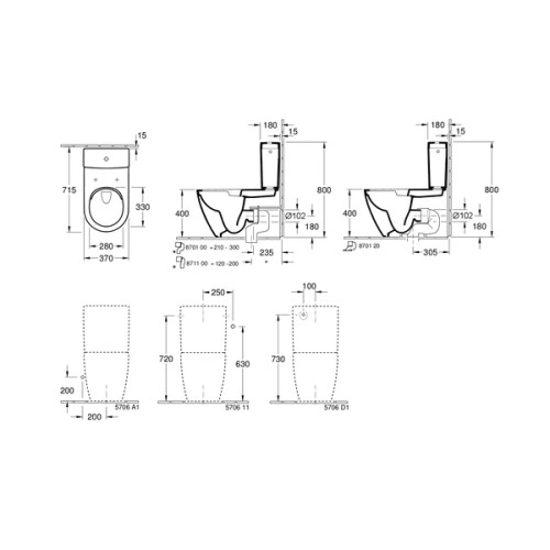 Унитаз-компакт Villeroy & Boch Subway 5617R001 - 2