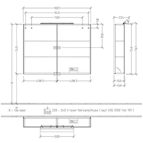 Дзеркальна шафа Villeroy & Boch My View A4401000 - 2