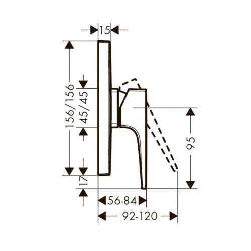Смеситель для душа Hansgrohe Metropol 32565000 - 2