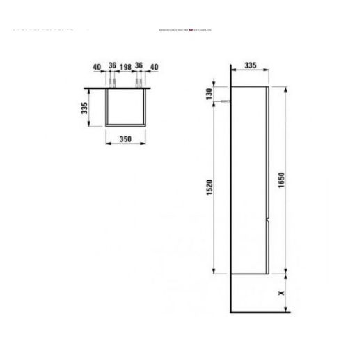 Пенал підвісний Laufen Pro S H4831210954231 - 3