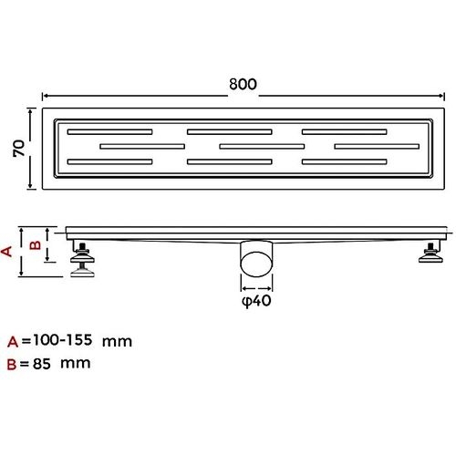 Душовий трап Gappo G88007-1 - 2