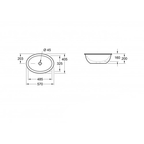Умивальник Villeroy&Boch Loop&Friends 48,5x32,5 см 61612101 - 2