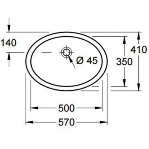 Умивальник Villeroy&Boch Evana 50x35 см 61470001 - 2