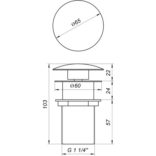 Донний клапан Globus Lux HG15-03A 8694900302528 - 000009972 - 2