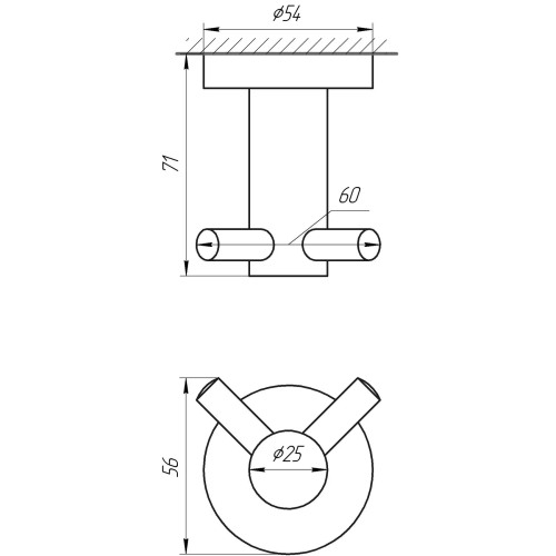 Крючек двойной Globus Lux BS8415 9694900304195786 - 2