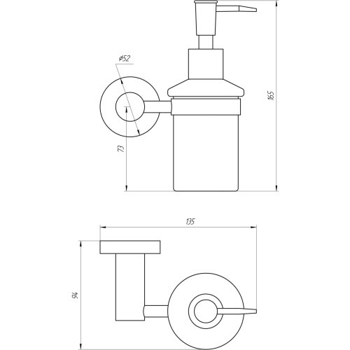 Дозатор рідкого мила Globus Lux BS8433 9694900304195976 - 000021389 - 2
