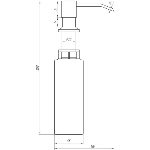 Дозатор рідкого мила Globus Lux GS8444 97949003041923288 - 2
