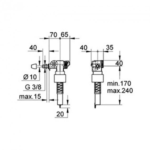 Наповнювач для унітазу Grohe kr2005 37095000 - 2