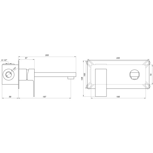 Смеситель для умывальника Globus Lux Milano GLM-204-BB-SMART 96949003041964681 - 000022023 - 2